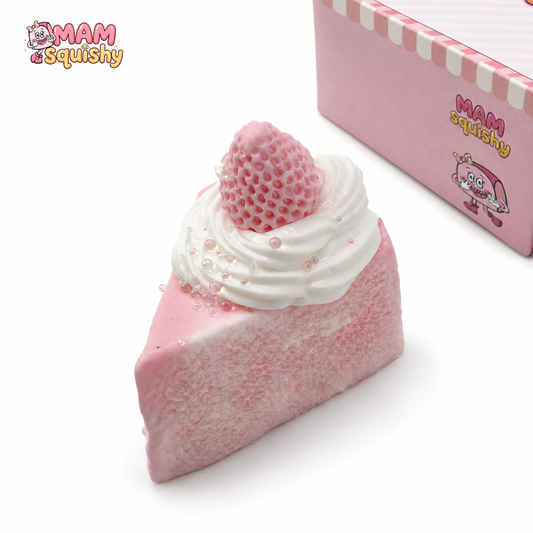 Cute Strawberry Basque Cheesecake squishy toy
