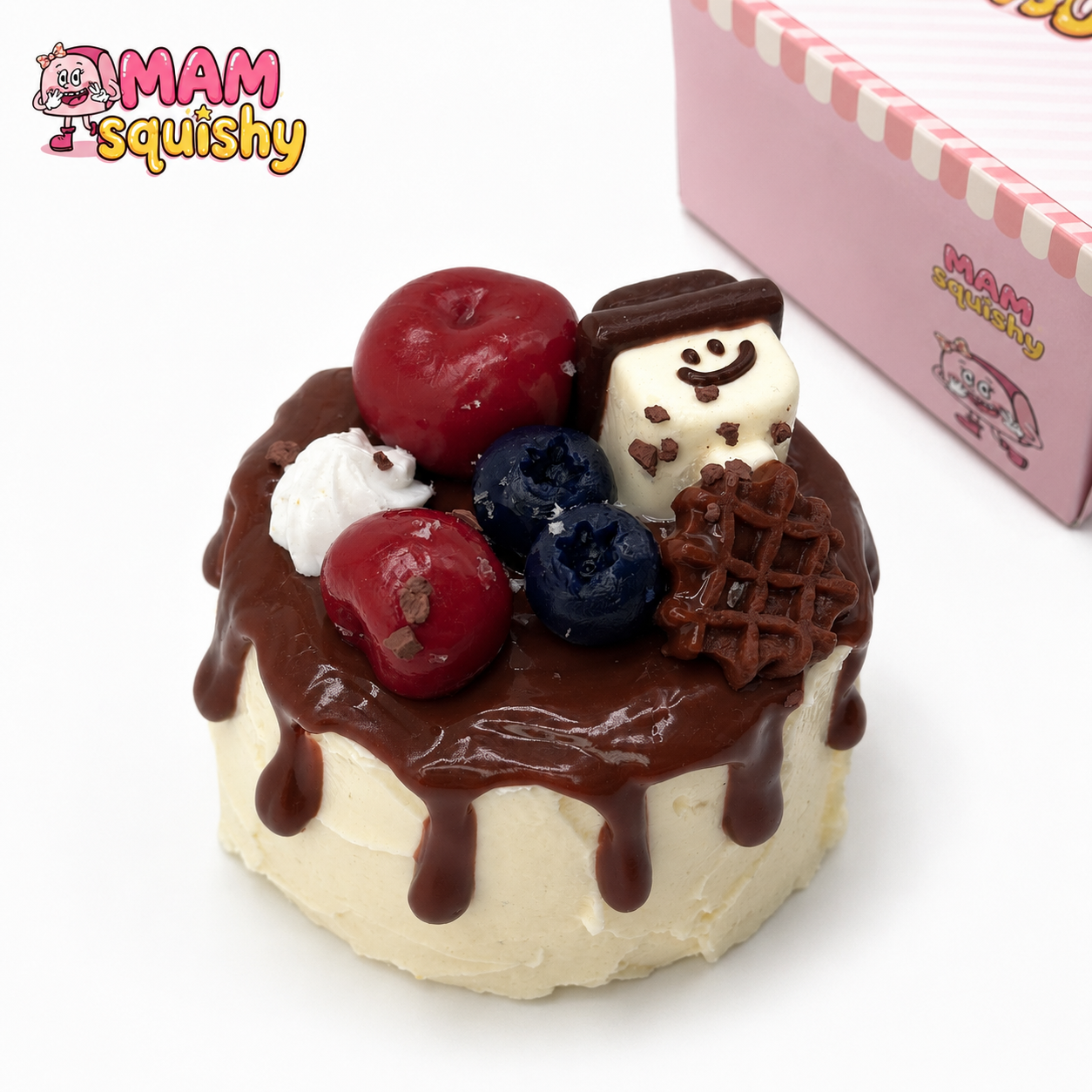 Cherry Blueberry Cocoa Cake squishy toy product image