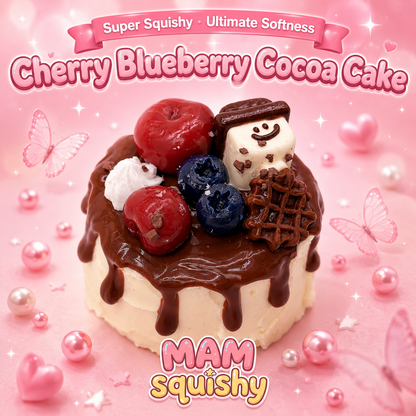Cherry Blueberry Cocoa Cake squishy toy alternate view 9