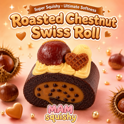 Roasted Chestnut Swiss Roll