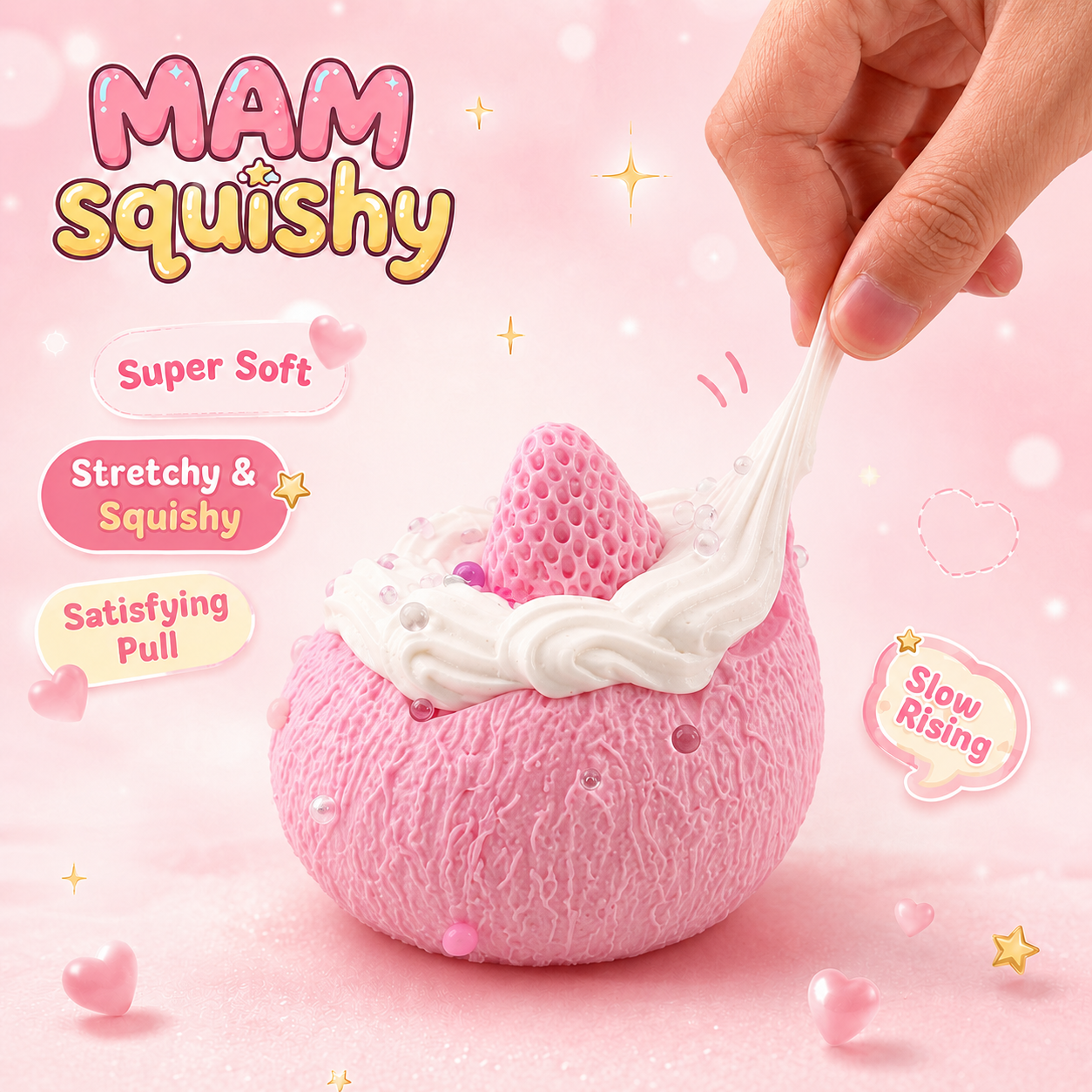 Strawberry Scone squishy toy alternate view 3