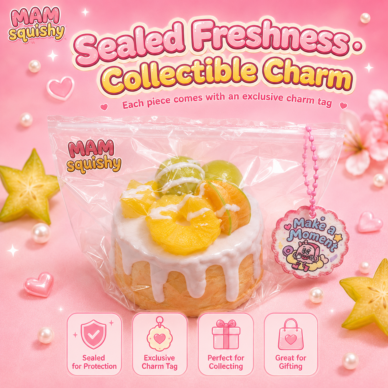 Star Fruit Cake squishy toy alternate view 6