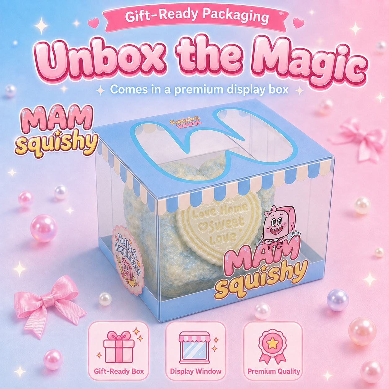 Frosty Heart Toast squishy toy alternate view 7