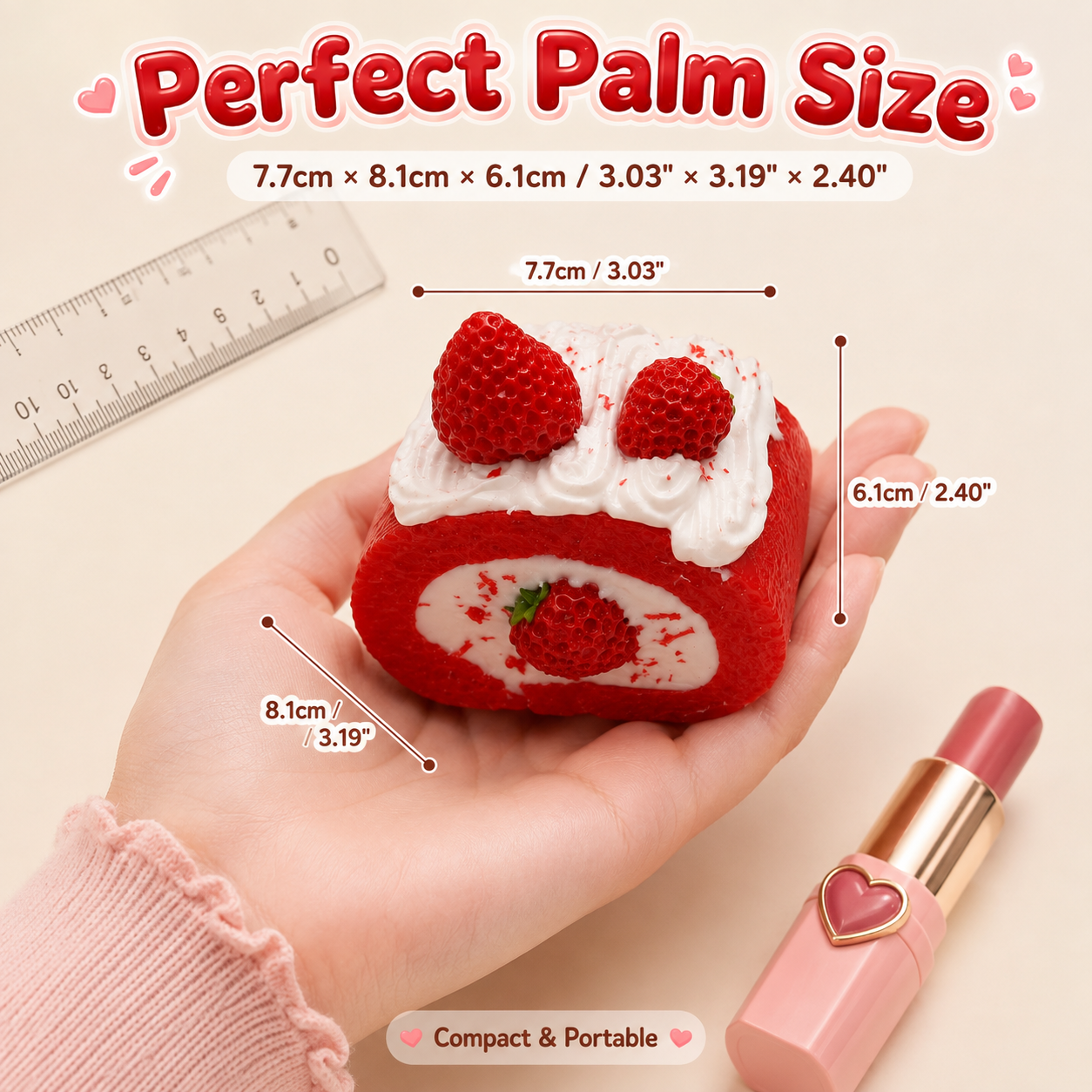 Fresh Strawberry Swiss Roll
