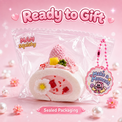 Strawberry Cream Swiss Roll