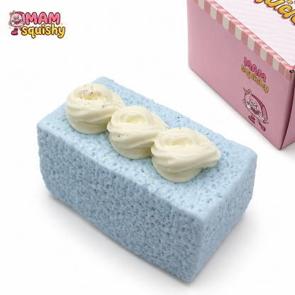 Blue Fluffy Toast squishy toy product image