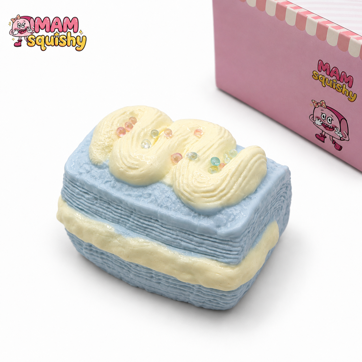 Blue Swiss Roll squishy toy product image