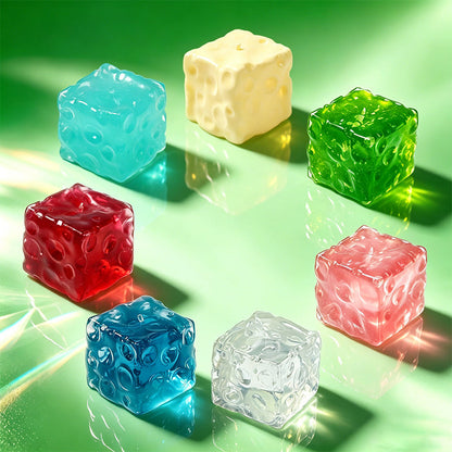 FUFUSQUISHY Jumbo Cheese Squishy Fidget Toy Stress Ball
