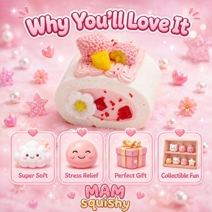 Strawberry Cream Swiss Roll