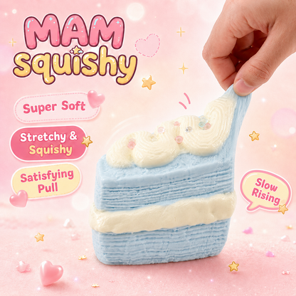 Blue Swiss Roll squishy toy alternate view 3