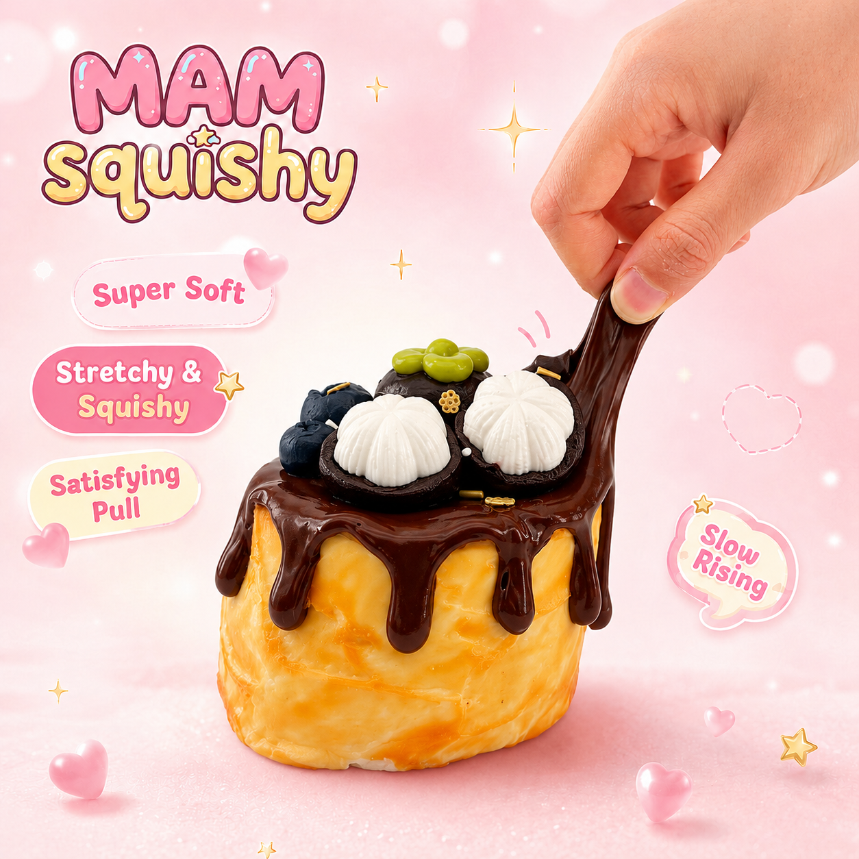 Blueberry Mangosteen Cake squishy toy alternate view 3