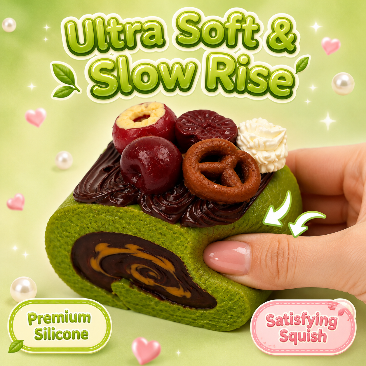 Matcha Hawthorn Swiss Roll