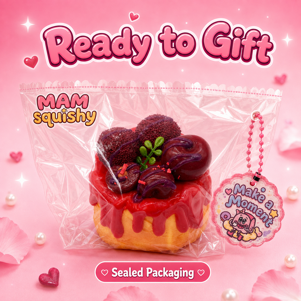 Waxberry Drizzle Cake squishy toy alternate view 6