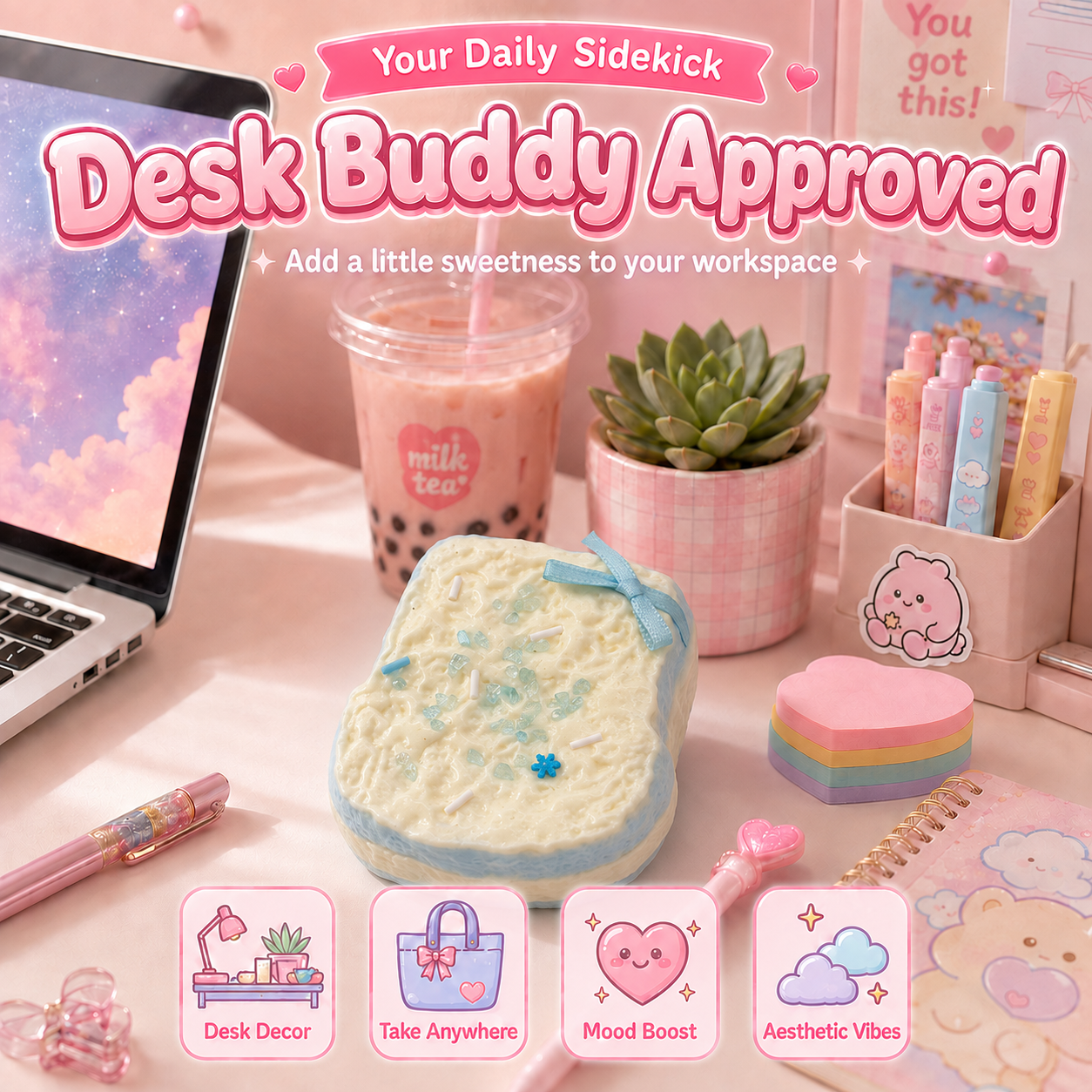 Cream Filled Toast squishy toy alternate view 5