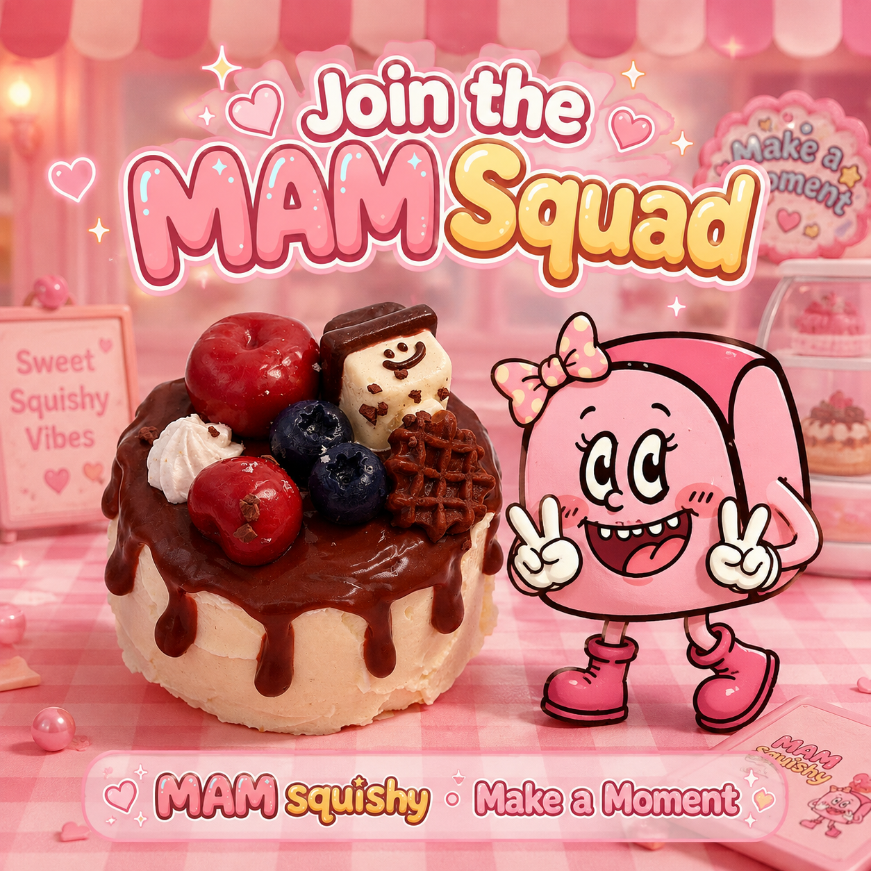 Cherry Blueberry Cocoa Cake squishy toy alternate view 10