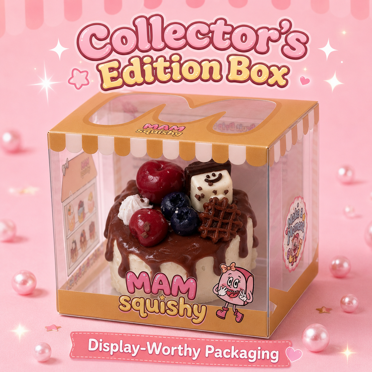Cherry Blueberry Cocoa Cake squishy toy alternate view 7