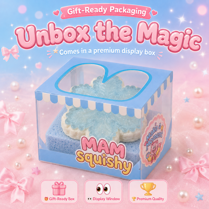 Ice Blue Snowflake squishy toy alternate view 7