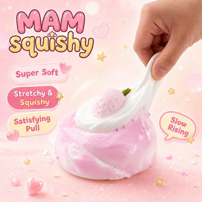 Strawberry Swirl Roll squishy toy alternate view 3