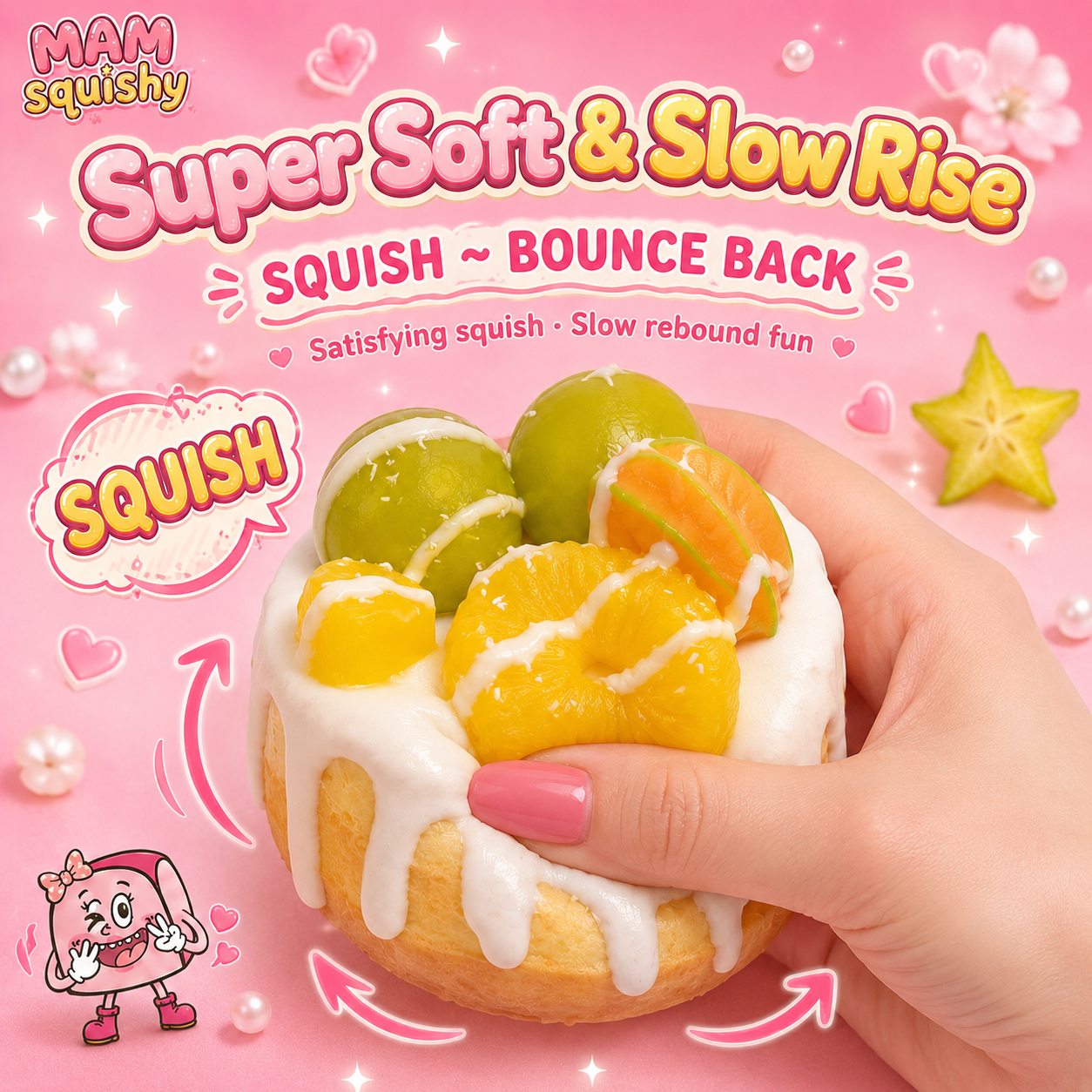 Star Fruit Cake squishy toy alternate view 4