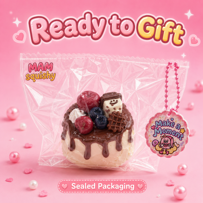 Cherry Blueberry Cocoa Cake squishy toy alternate view 6