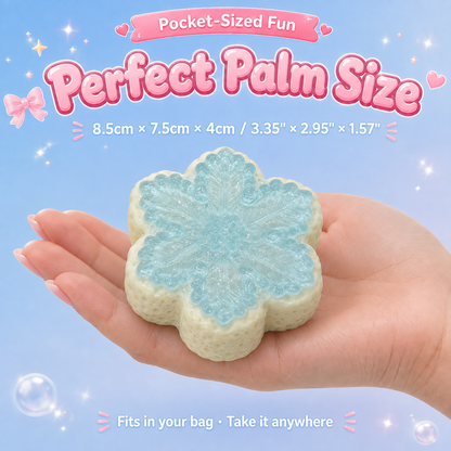 Ice Blue Snowflake squishy toy alternate view 9