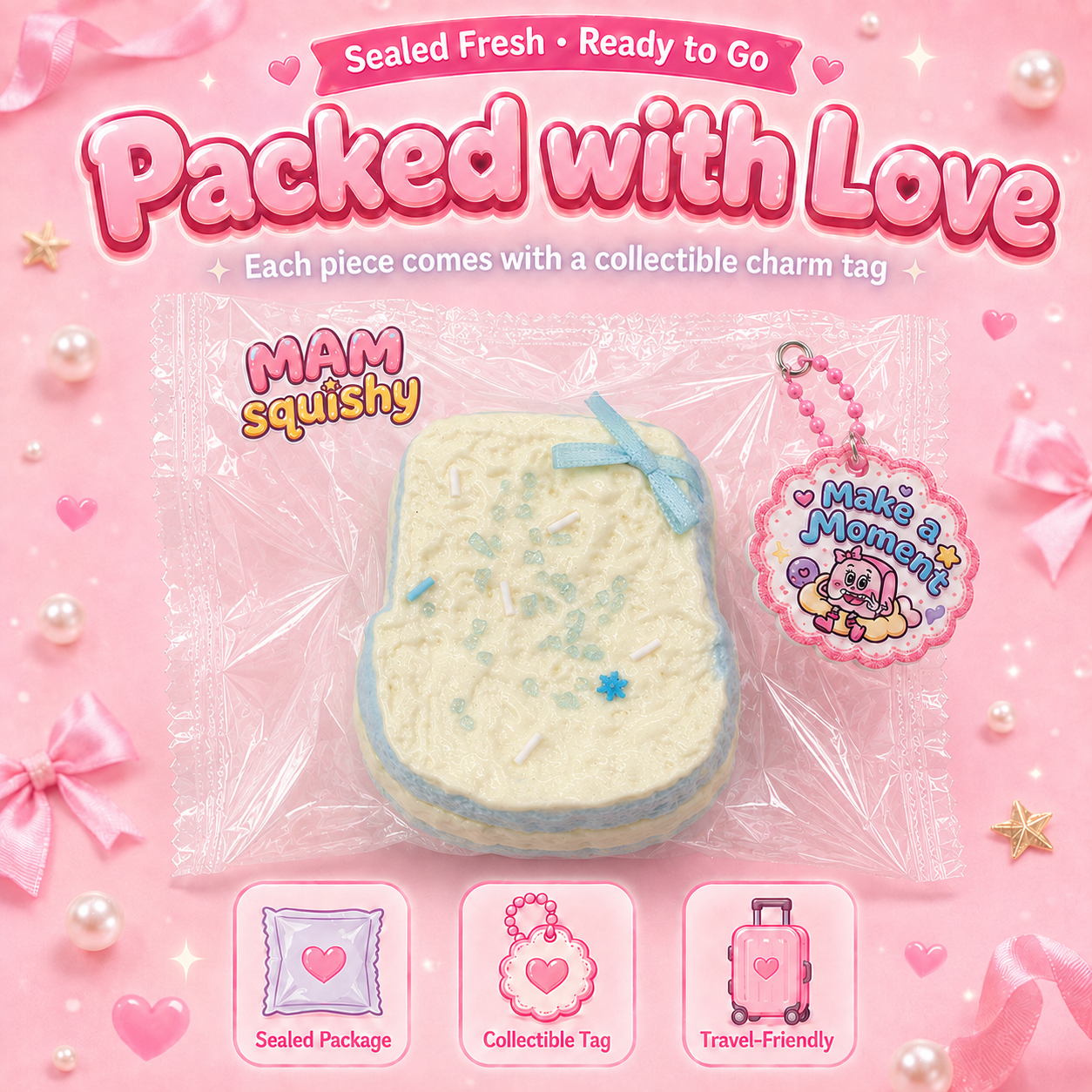 Cream Filled Toast squishy toy alternate view 6