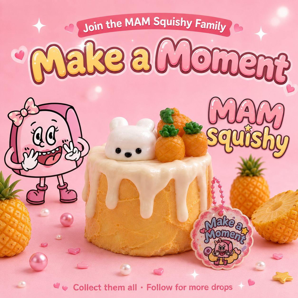 Bunny Pineapple Cake squishy toy alternate view 7