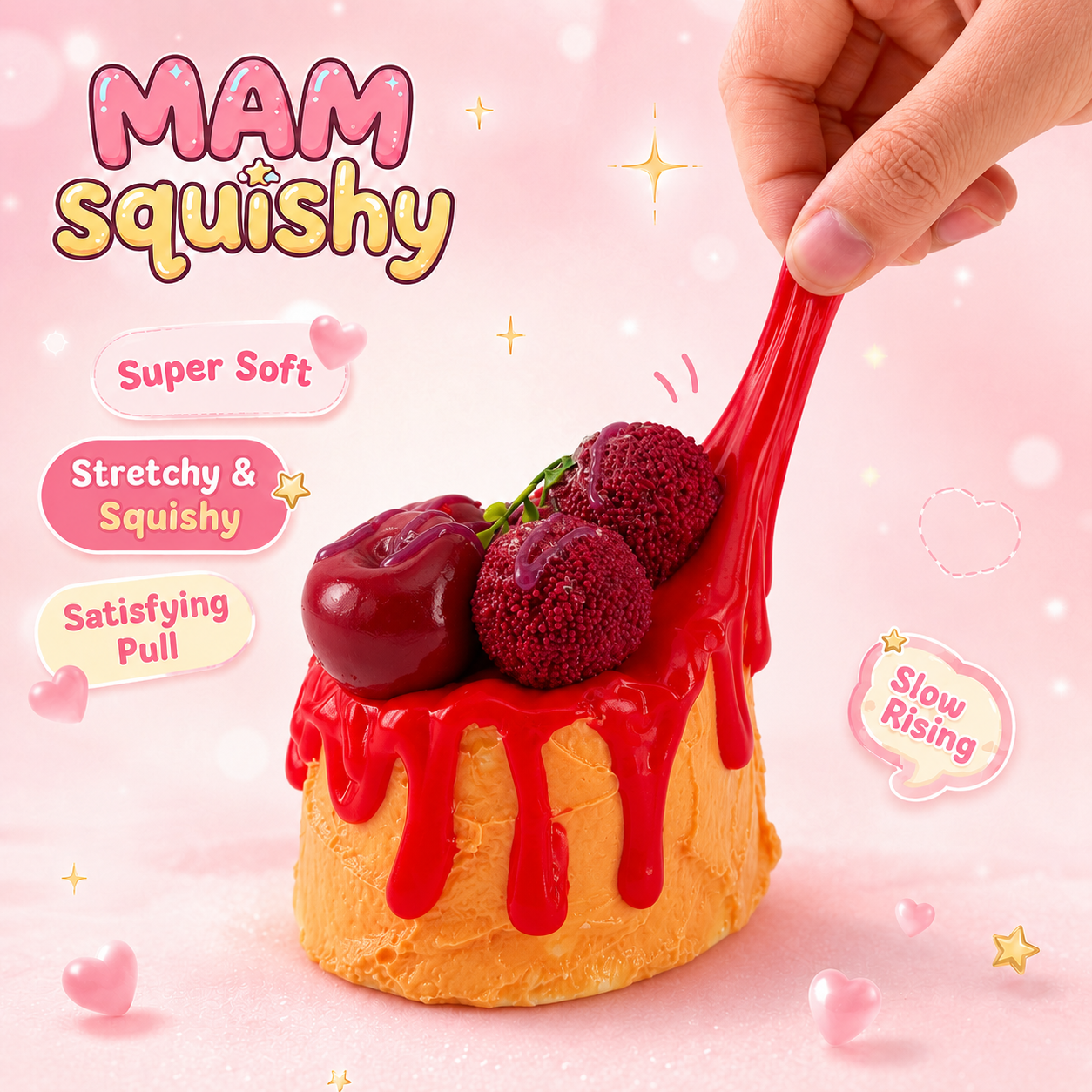 Waxberry Drizzle Cake squishy toy alternate view 4