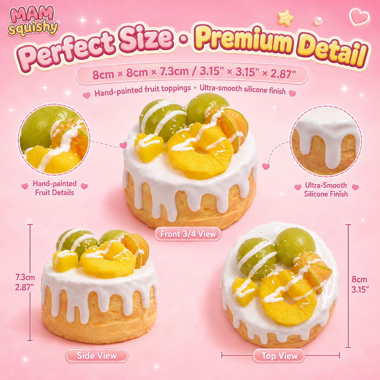 Star Fruit Cake squishy toy alternate view 2