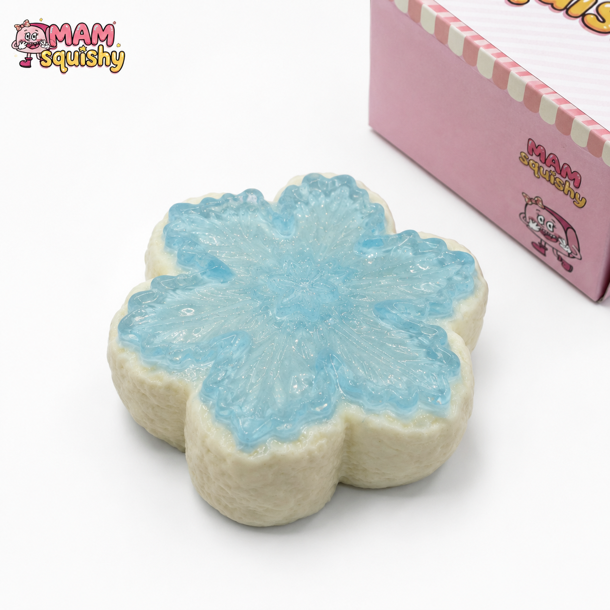 Ice Blue Snowflake squishy toy product image