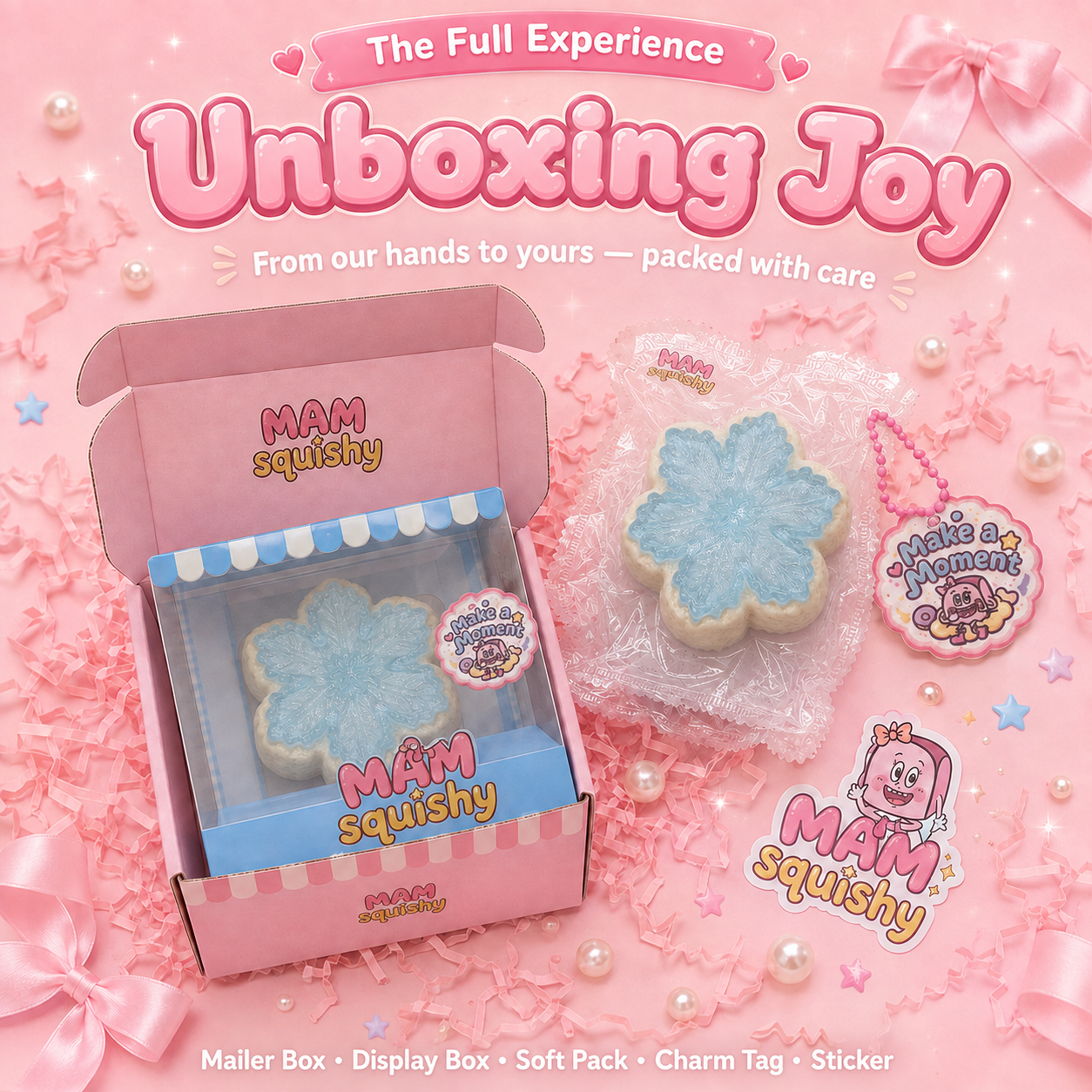 Ice Blue Snowflake squishy toy alternate view 8